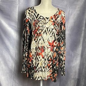 ZOZO OVERSIZED LINEN TUNIC SWEATER SIZED L